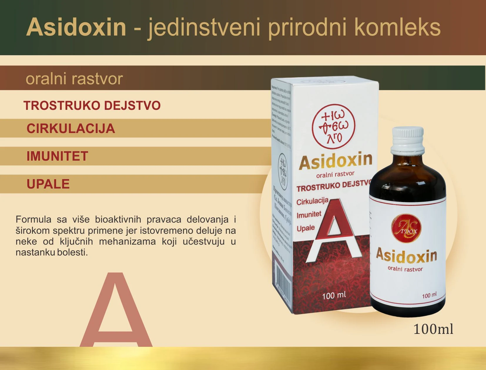 Asidoxin — приказ производа