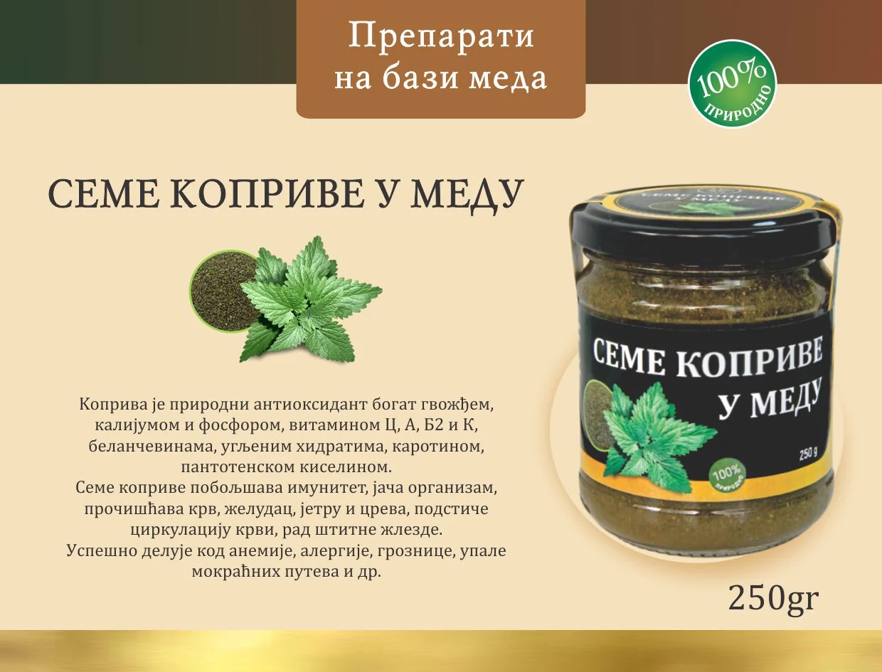 Семе коприве у меду